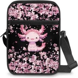 Unisex Fashion Messenger Bag Small Lightweight Crossbody Shoulder Purse Zip Cross Body Satchel with Muti Pockets