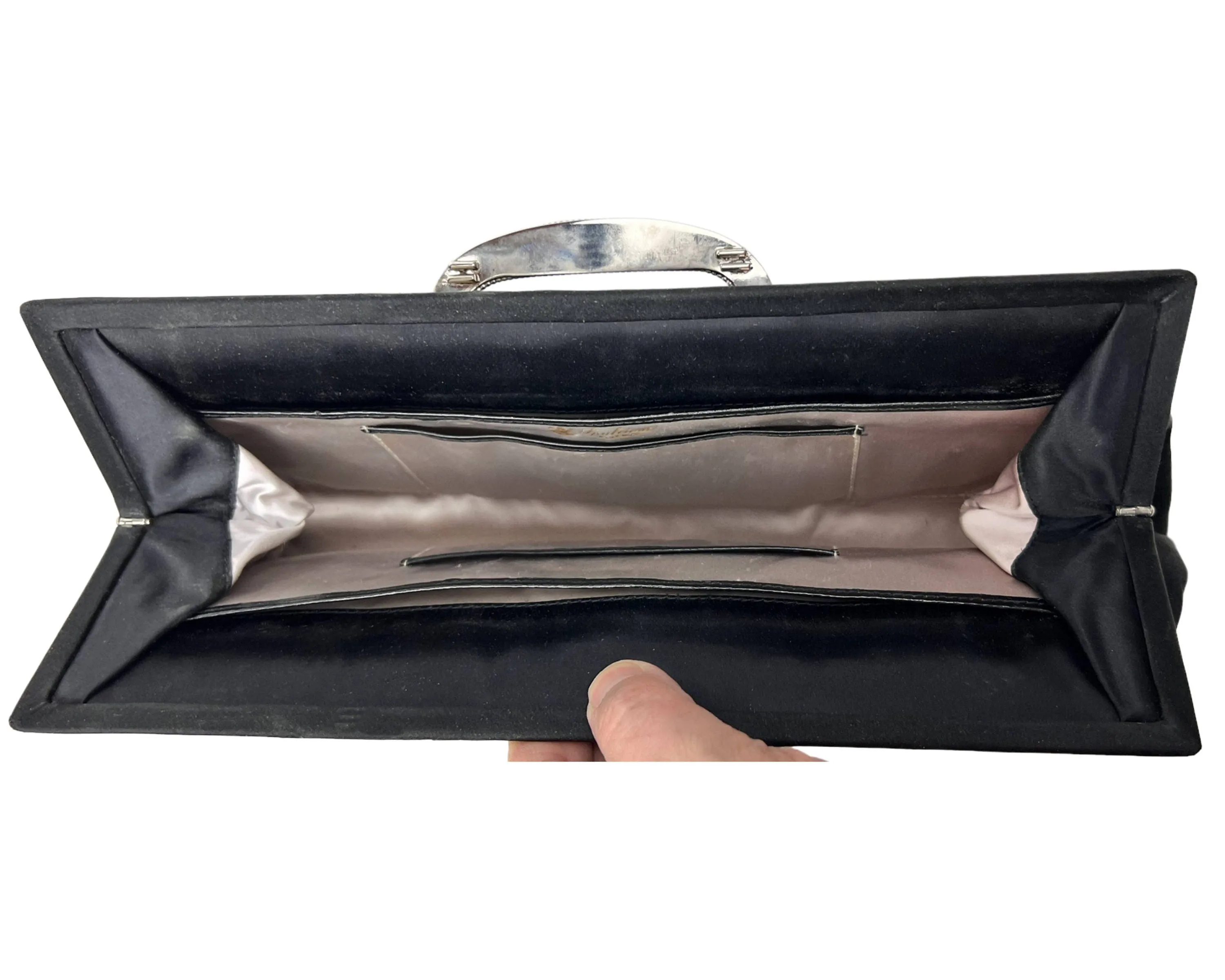 Vintage 1950s Spulcioni Firenze Evening Clutch Purse Beaded Peau de Soie - VFG