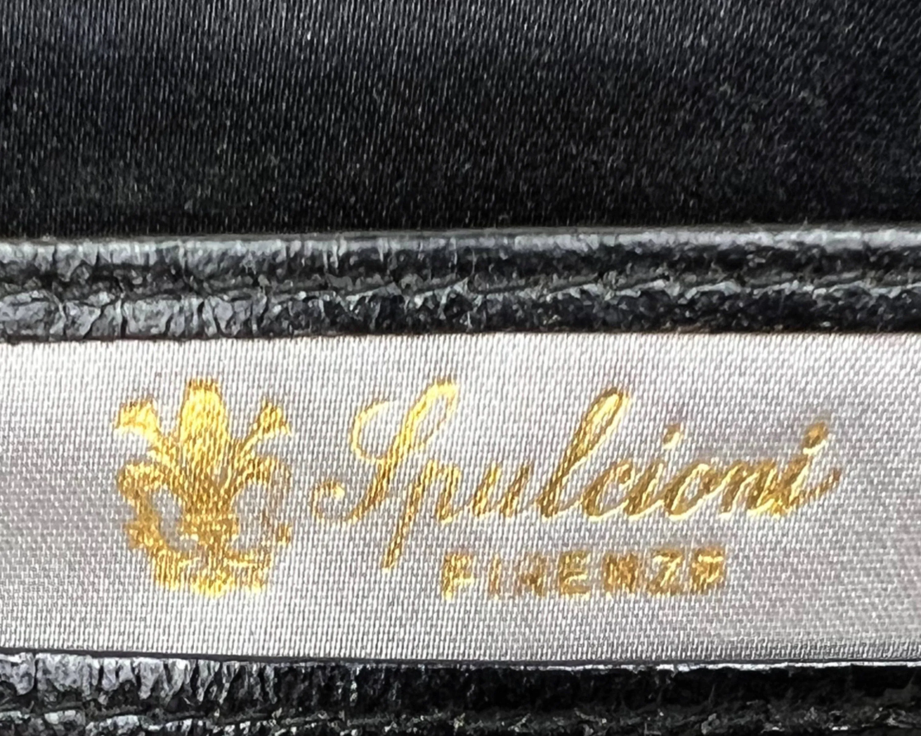 Vintage 1950s Spulcioni Firenze Evening Clutch Purse Beaded Peau de Soie - VFG