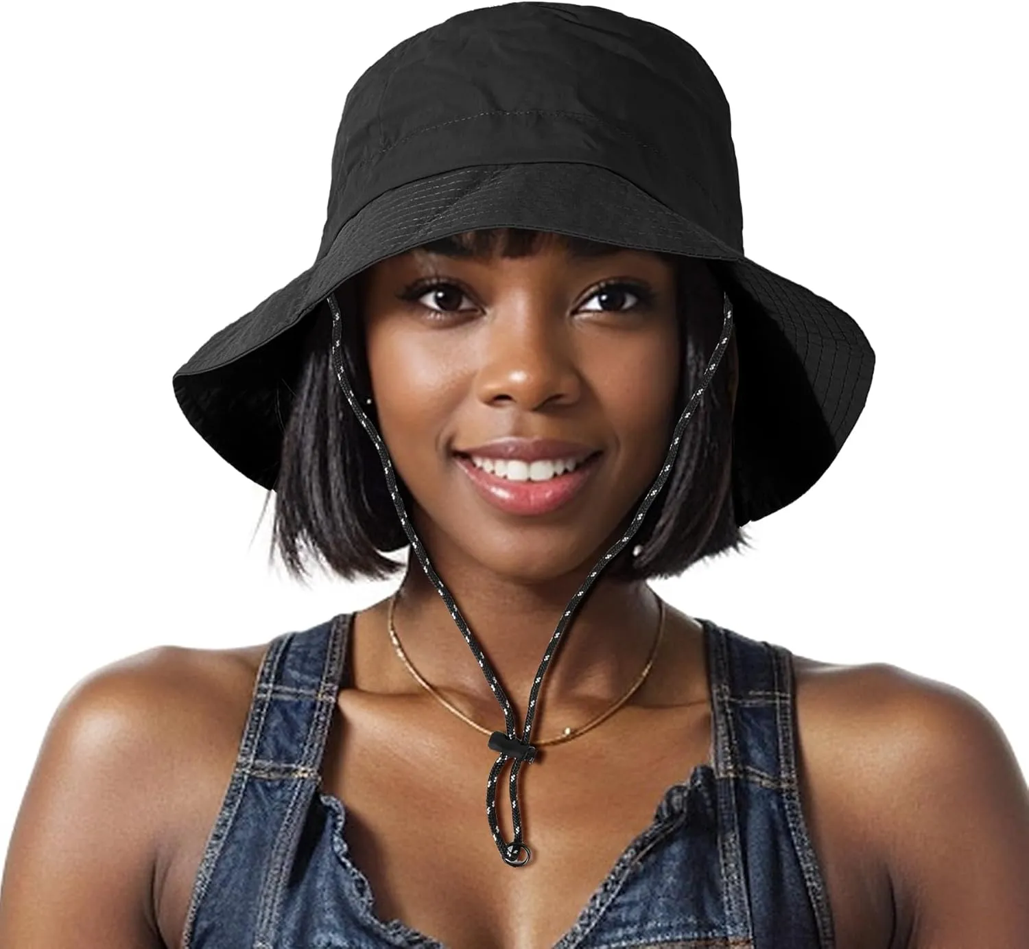 Waterproof Bucket Hat Women - UV Protection Rain Hats Ladies Packable Foldable Fishing Hat