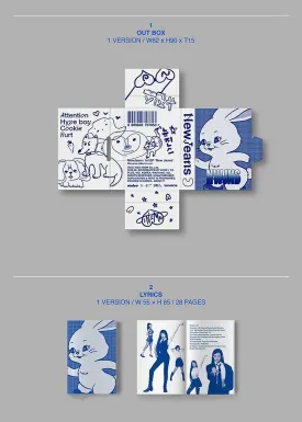Weverse Ver. NEWJEANS NEW JEANS 1st EP Album Not Audio !! K-POP SEALED