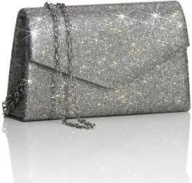 Women's Sparkly Evening Bags Glitter Rhinestone Clutch Purse for Party Prom Wedding