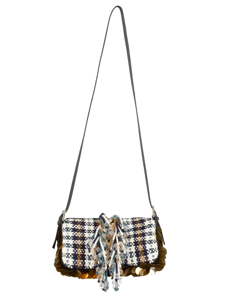 Woven Tartan Baguette