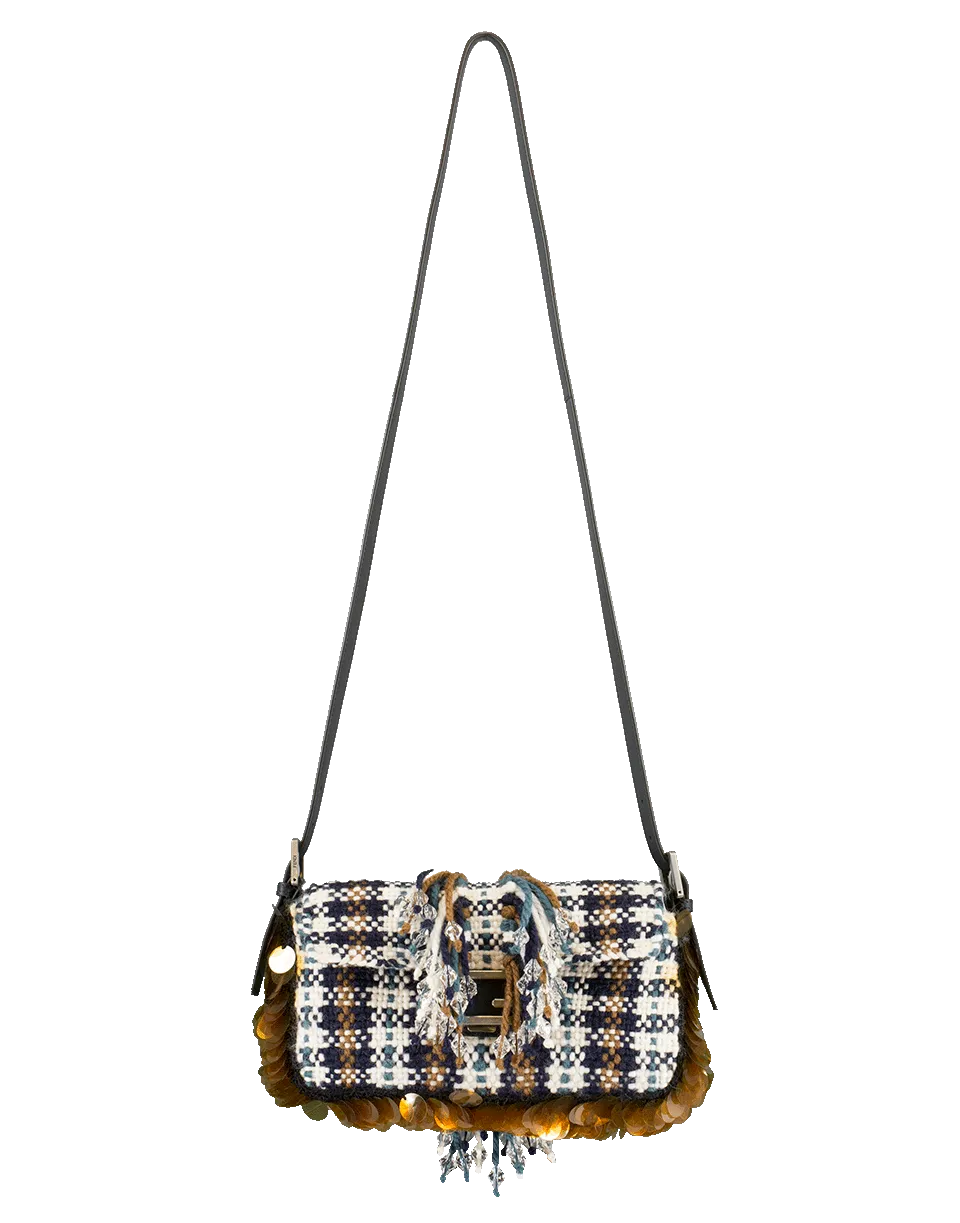 Woven Tartan Baguette