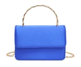Zuelia - Electric Blue Satin Mini Purse